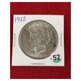 1922 Peace Silver Dollar Coin