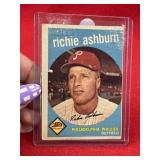1959 Topps Richie Ashburn Baseball Card