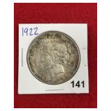 1922 Peace Silver Dollar Coin
