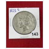 1923 S Peace Silver Dollar Coin