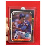 1987 Donruss Greg Maddux Baseball Card