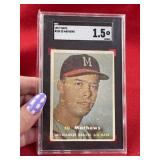 1957 Topps Ed Mathews Baseball Card