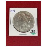 1921 Morgan Silver Dollar Coin