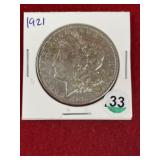 1921 Morgan Silver Dollar Coin