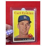 Topps Carl Erskine Baseball Card