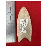 3 & 3/4" Clovis from Licking County, Ohio Indian A