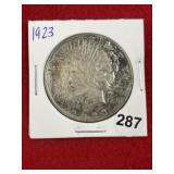 1923 Peace Silver Dollar Coin