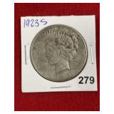 1923 S Peace Silver Dollar Coin