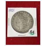 1921 Morgan Silver Dollar Coin
