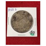 1922 S Peace Silver Dollar Coin