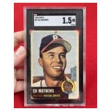 1953 Topps Ed Mathews Baseball Card