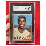 1962 Topps Ernie Banks Baseball Card