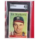 1958 Topps Ed Mathews Baseball Card