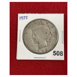 1922 Peace Silver Dollar Coin