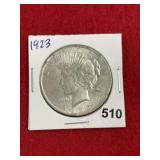 1923 Peace Silver Dollar Coin