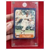 1986 Fleer Will Clark Baseball Card