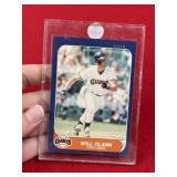 1986 Fleer Will Clark Baseball Card