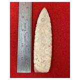 4 & 7/8" Agate Basin Indian Artifact Arrowhead