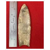 5 & 3/4" Clovis Indian Artifact Arrowhead
