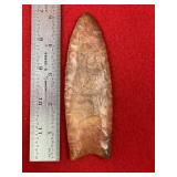 5" Clovis Indian Artifact Arrowhead
