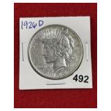 1926 D Peace Silver Dollar Coin