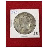 1923 Peace Silver Dollar Coin