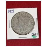 1921 Morgan Silver Dollar Coin