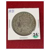 1921 Morgan Silver Dollar Coin