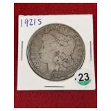 1921 S Morgan Silver Dollar Coin