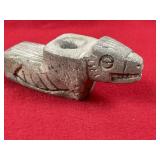 Stone Hawk Effigy Pipe Indian Artifact Arrowhead