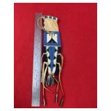 Beaded Knife Sheath Indian Artifact Arrowhead