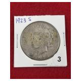 1923 S Peace Silver Dollar Coin