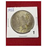 1922 Peace Silver Dollar Coin