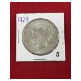 1923 Peace Silver Dollar Coin