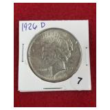 1926 D Peace Silver Dollar Coin