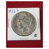 1923 S Peace Silver Dollar Coin