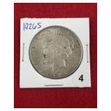 1926 S Peace Silver Dollar Coin