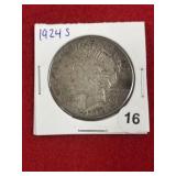 1924 S Peace Silver Dollar Coin