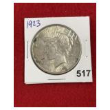 1923 Peace Silver Dollar Coin