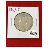 1963 D Franklin Half Dollar Silver Coin