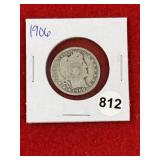 1906 Barber Quarter Coin