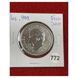 1 Ounce .999 Fine Silver Coin