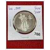 1 Ounce .999 Fine Silver Coin