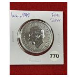 1 Ounce .999 Fine Silver Coin