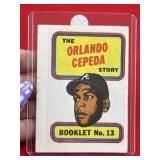 1970 Topps Orlando Cepeda Story Booklet