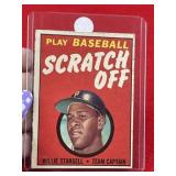 1970 Topps Willie Stargell Scratch Off