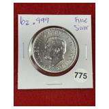 1 Ounce .999 Fine Silver Coin