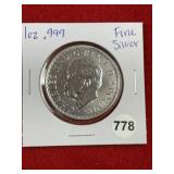 1 Ounce .999 Fine Silver Coin