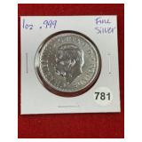 1 Ounce .999 Fine Silver Coin