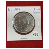 1 Ounce .999 Fine Silver Coin